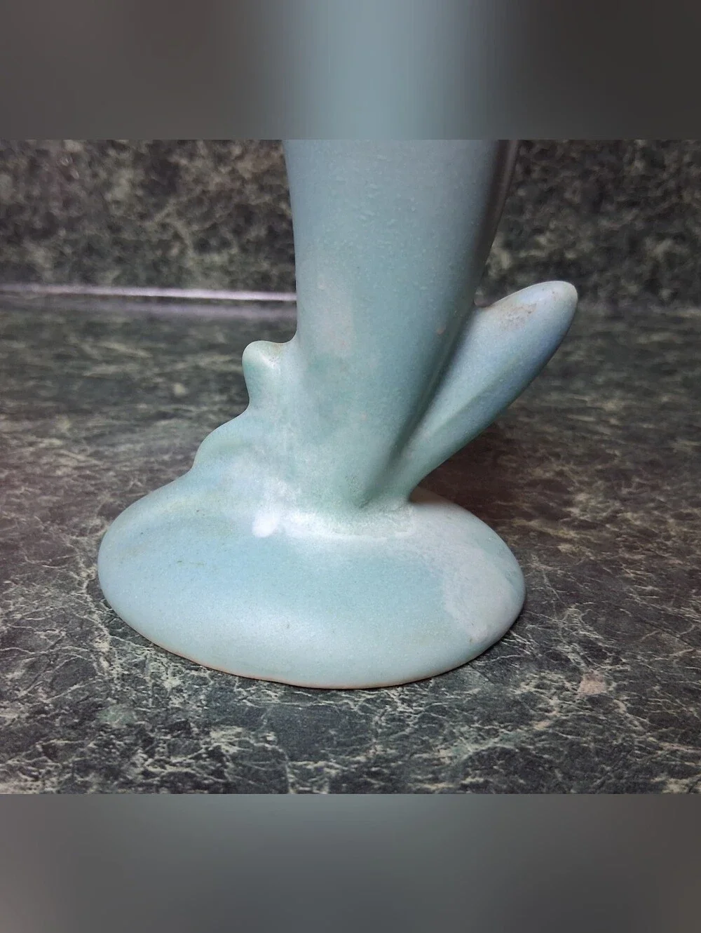 Vintage Van Briggle Pottery Bird Of Paradise Vase Turquoise